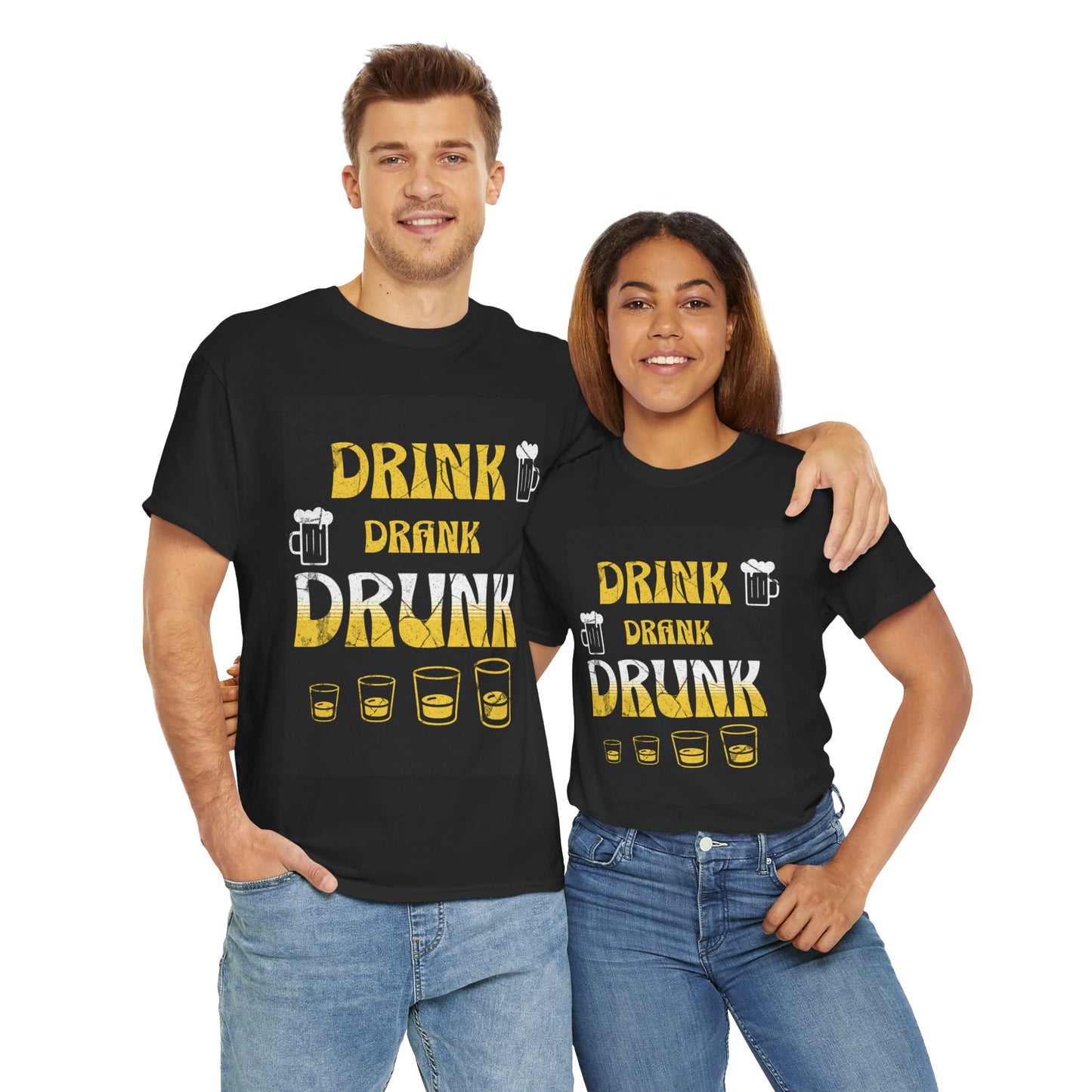 Funny Drink-Themed Unisex Heavy Cotton Tee
