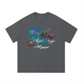 Essential Cotton T-Shirt hand drawn art