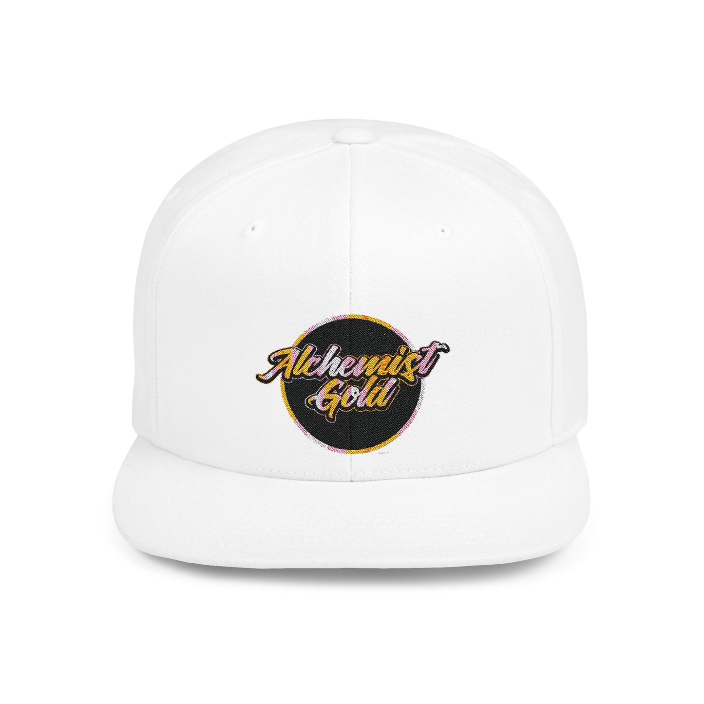 Alchemist Gold Flat Bill Snapback Cap - Trendy Streetwear Hat