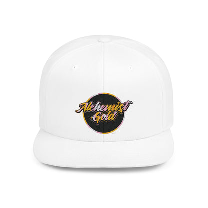 Alchemist Gold Flat Bill Snapback Cap - Trendy Streetwear Hat