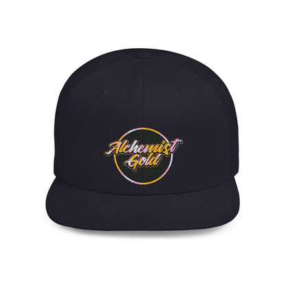 Alchemist Gold Flat Bill Snapback Cap - Trendy Streetwear Hat