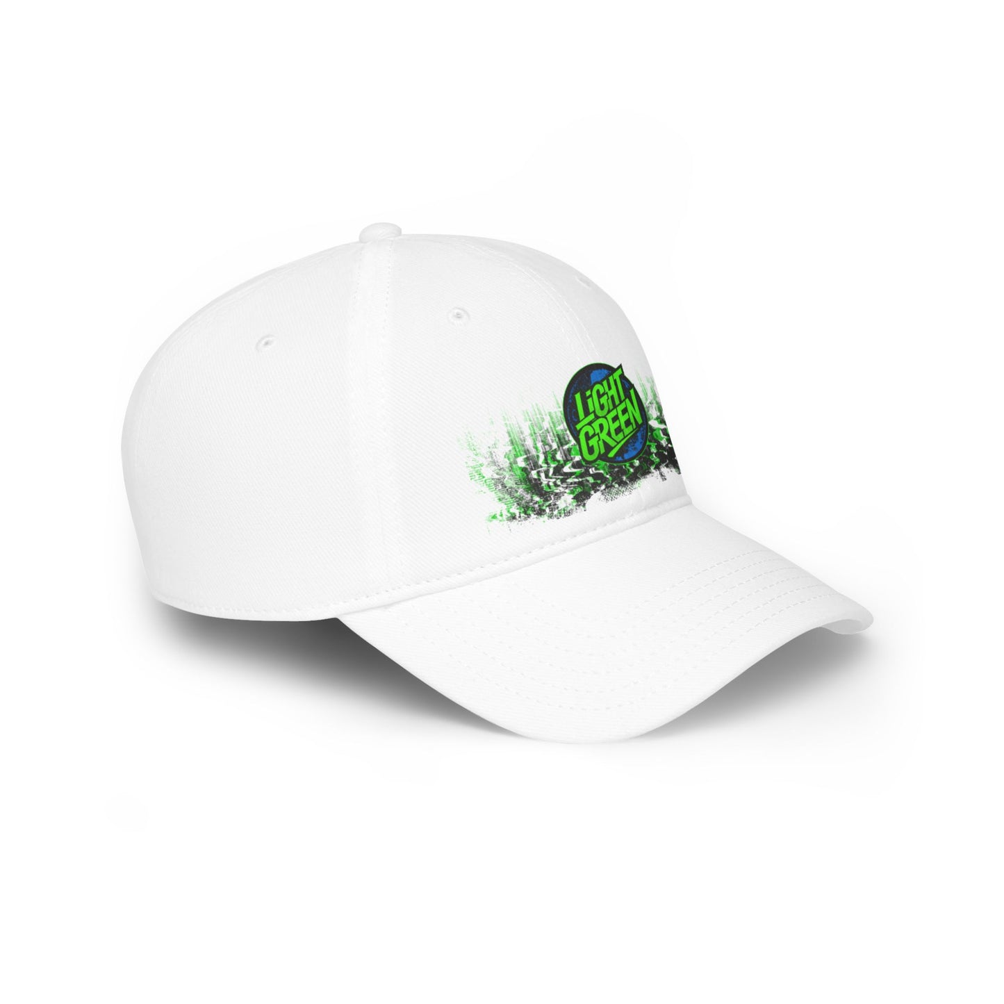 Light Green Graphic Low Profile Baseball Cap - Casual Style for Everyday Wear