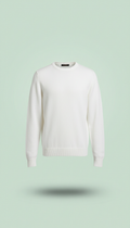 Knit Crewneck With Contrast Cuffs