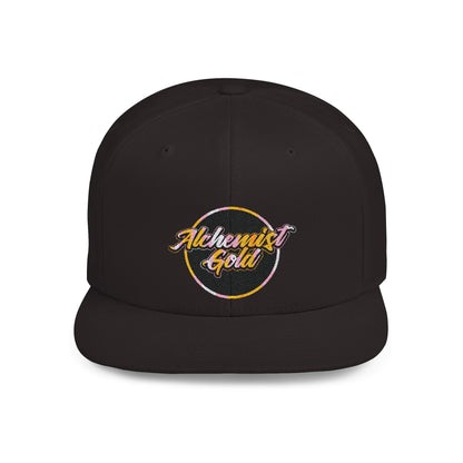 Alchemist Gold Flat Bill Snapback Cap - Trendy Streetwear Hat