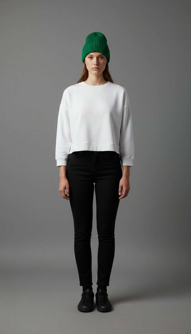 Oversized Crewneck Minimal Print