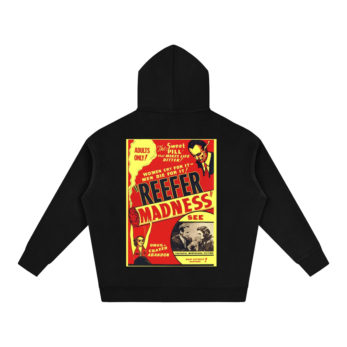 Reefer madness oversized fleece hoodie