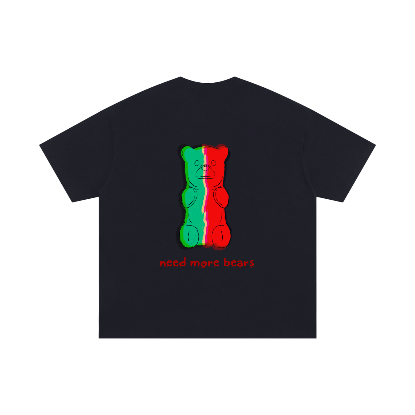 Oversized Cotton T-Shirt gummy bear oG