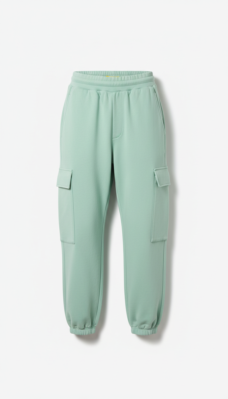Tailored Joggers With Minimalist Print